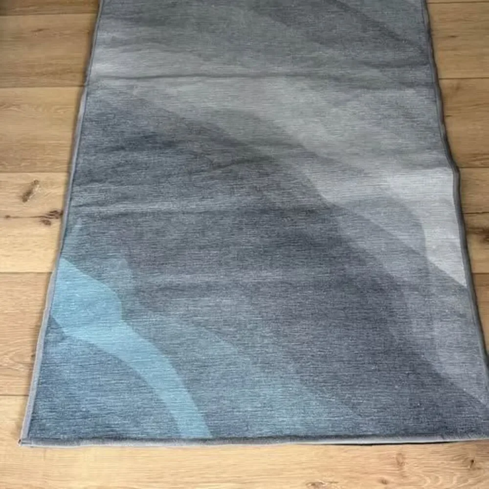 Ruggable Watercolour Waves Sandstone rug kitchen runner 2.5x10’